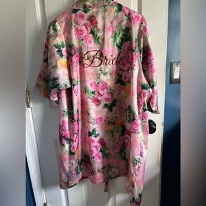 Wedding robe for the bride